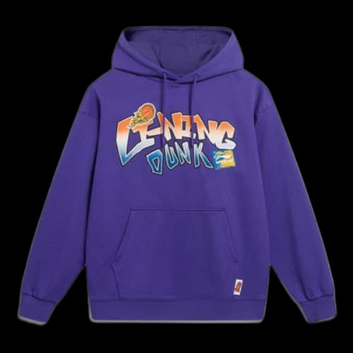Li-Ning Hoops Cartoon Graphic Hoodie 'Purple'