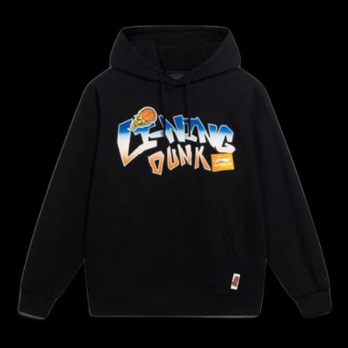 Li-Ning Hoops Cartoon Graphic Hoodie 'Black'