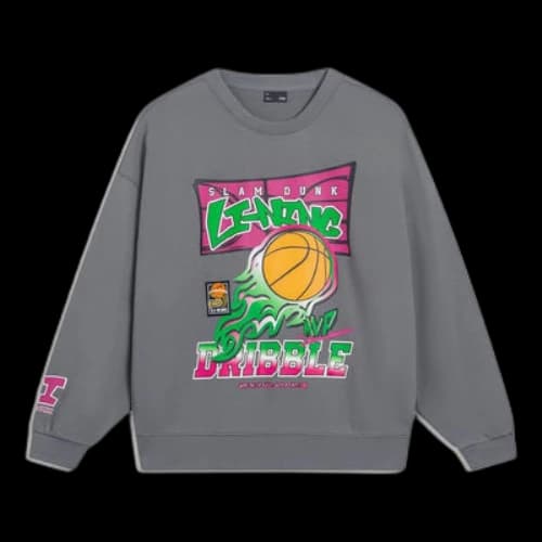 Li-Ning Hoops Cartoon Graphic Sweatshirt 'Grey'
