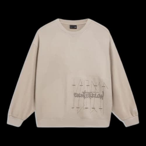Li-Ning Counterflow Graphic Sweatshirt 'Light Brown'