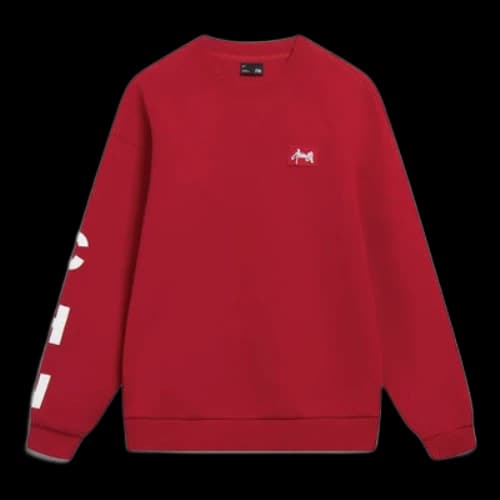 Li-Ning Embroidered Logo Sweatshirt 'Red'