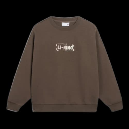 Li-Ning Anything Is Possible Graphic Sweatshirt 'Brown' (Women's)