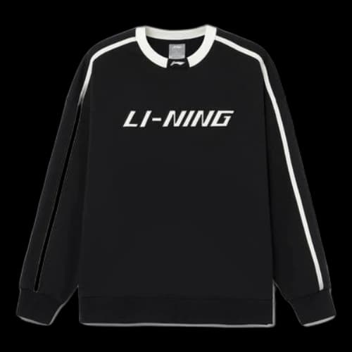 Li-Ning Striped Graphic Sweatshirt 'Black White'