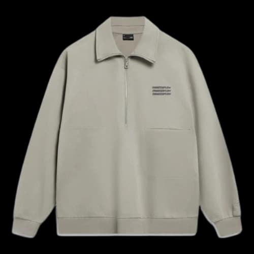 Li-Ning Counterflow Triple Logo Half Zip Sweatshirt 'Grey'