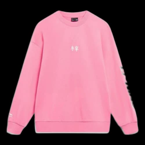 Li-Ning Embroidered Logo Sweatshirt 'Pink'