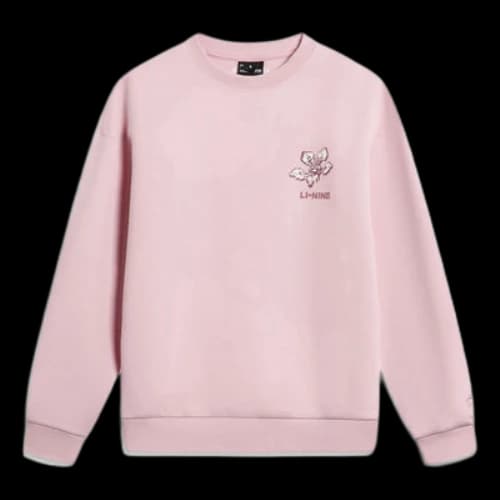 Li-Ning Chinese Culture Floral Graphic Sweatshirt 'Pink' (Women's)