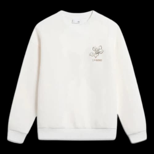 Li-Ning Chinese Culture Floral Graphic Sweatshirt 'White' (Women's)