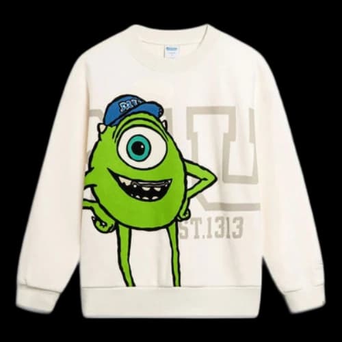 Li-Ning x Disney Monster University Warm Fleece Sweatershirt 'Beige' (Women's)