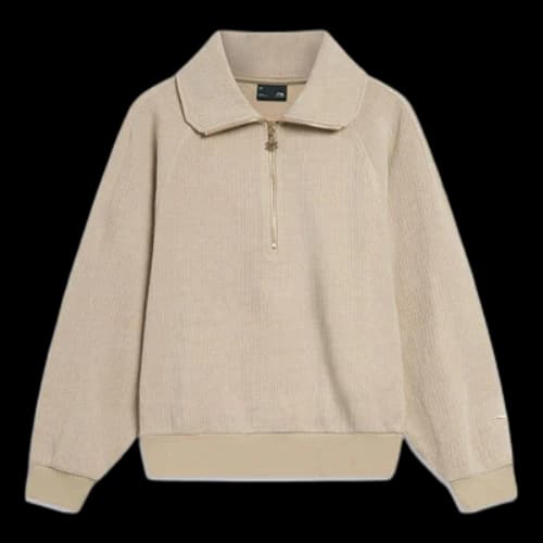 Li-Ning Essentials Half-Zip Sweatshirt 'Khaki' (Women's)