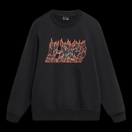 Li-Ning x Phil Hackett Graphic Loose Fit Sweatshirt 'Black'