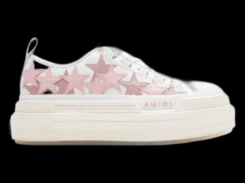 AMIRI Platform Stars Court Low White Pink (Women's)