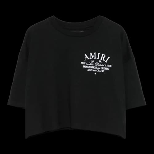 Amiri Arts District Cropped Tee 'Black'