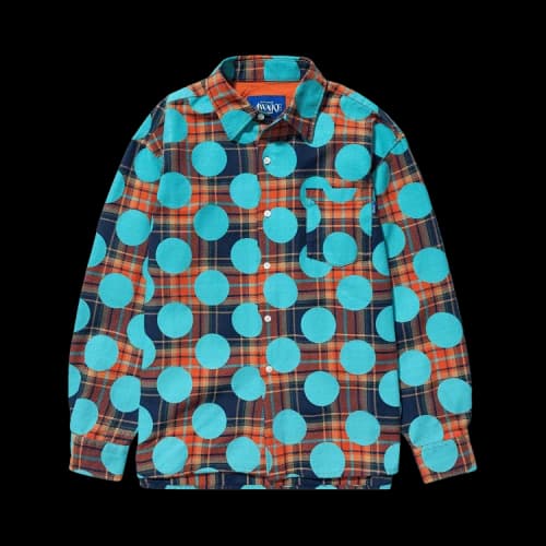 Awake NY Polka Dot Flannel Shirt 'Clay'