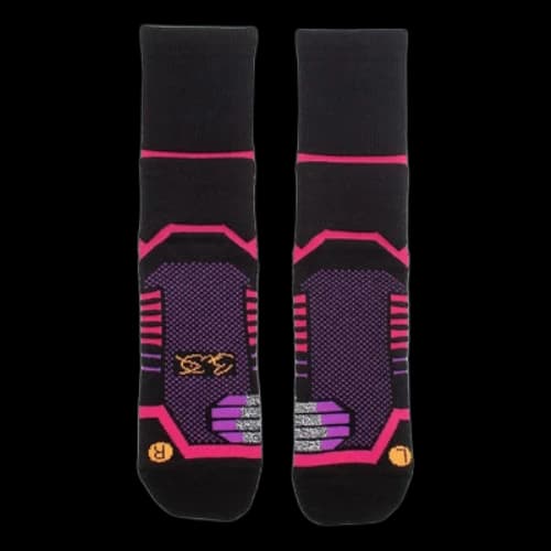 Li-Ning Way Of Wade Mid Cut Basketball Socks 'Black Pink'