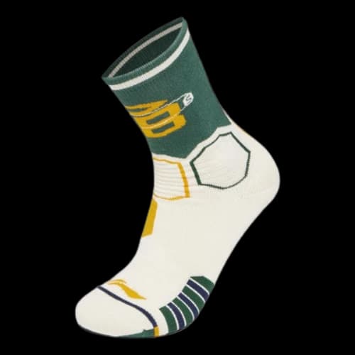 Li-Ning BadFive Mid Cut Sock 'Green Yellow'