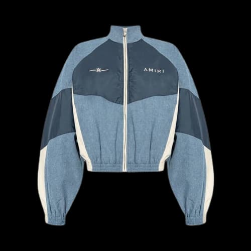 Amiri Chambray Retro Track Jacket 'Blue'