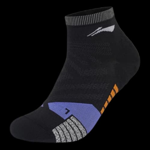 Li-Ning Running Short Socks 'Black Purple'