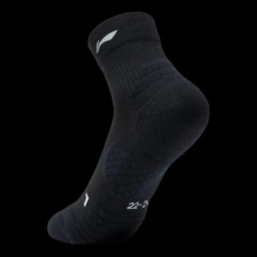 Li-Ning Running Logo Mid Cut Socks 'Black'