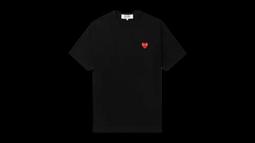 Comme des Garcons PLAY Logo Tee Black/Red
