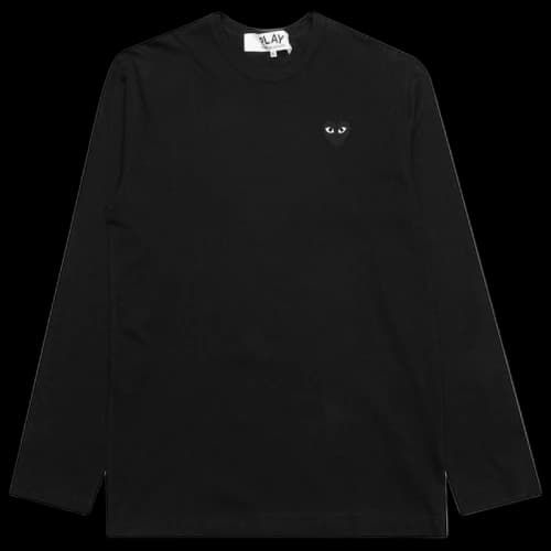 Comme des Garcons Play Women's Black Emblem L/S T-shirt Black