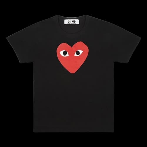 Comme des Garcons PLAY Play Red Heart T-shirt Black