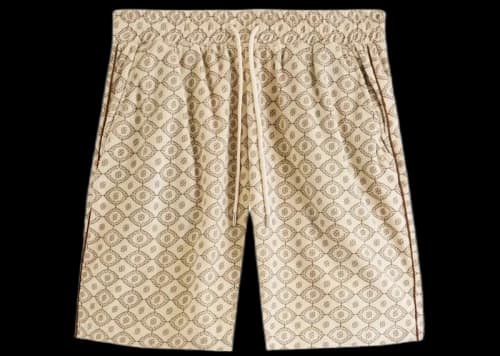 Drole de Monsieur Le Velours Monogramme Short Brown