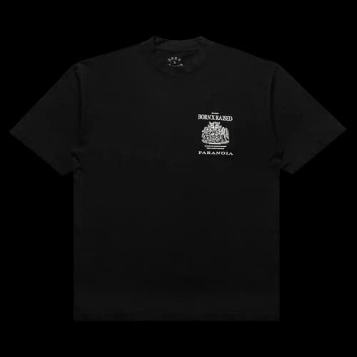 Born x Raised Paranoia Crest Tee 'Black'