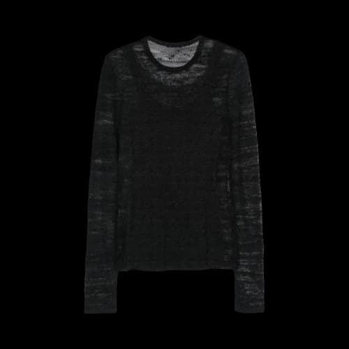 Ann Demeulemeester Marten Ghost Long-Sleeve Top 'Black'