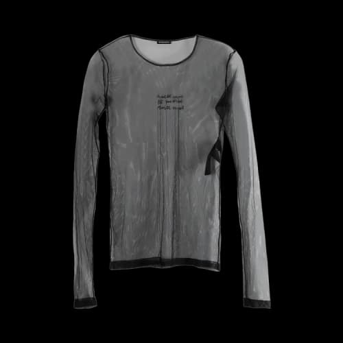 Ann Demeulemeester Fiene Angel Divine Long-Sleeve T-Shirt 'Black'