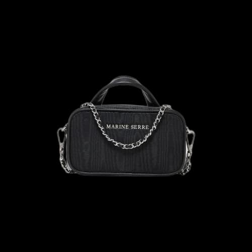 Marine Serre Moire Mini Madame Bag 'Black'