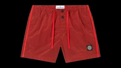 Stone Island Nylon Metal Econyl B100003 Shorts Scarlet