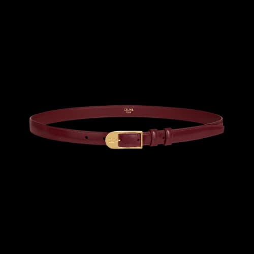 CELINE Belt In Taurillon Leather 'Syrah'
