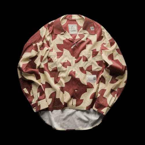 Maison Mihara Yasuhiro Drunker's Path Shirt 'Bordeaux'