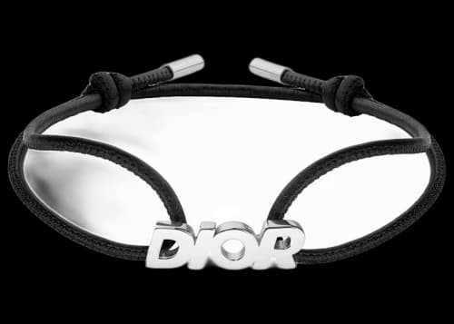 Dior "DIOR" Bracelet Silver/Black
