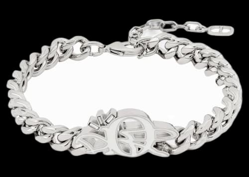 Dior x CACTUS JACK Chain Link Bracelet Silver