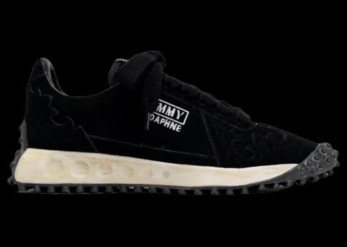 Maison Mihara Yasuhiro Daphne OG Sole Western Detail Suede Low Black