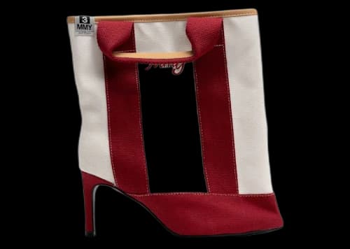 Maison Mihara Yasuhiro Tote Bag Detail Pin Heel Boots Red