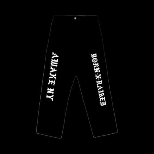 Born x Raised x Awake x Carhartt WIP Double Knee Pant 'Black'