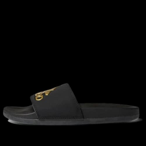 adidas neo Adilette Comfort Gold Slippers 'Black Gold'
