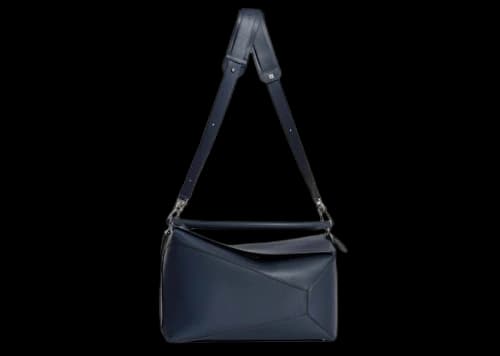 LOEWE Large Puzzle Bag In Classic Calfskin Abyss Blue