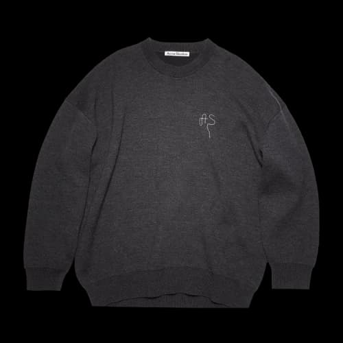 Acne Studios Crew Neck Sweater 'Anthracite Grey'