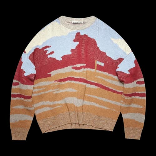 Acne Studios Crew Neck Sweater 'Brown/Multicolor'