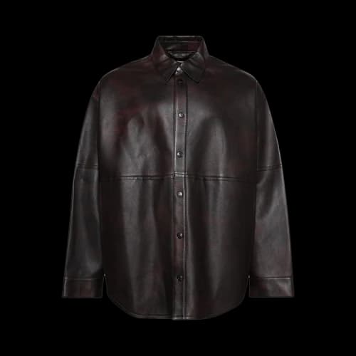 Acne Studios Leather Jacket 'Red/Black'