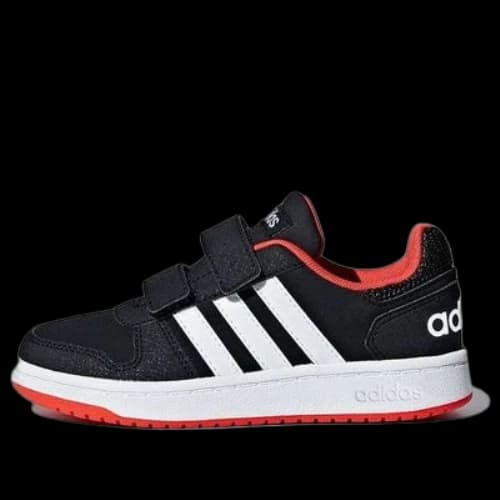 (TD) adidas Hoops 2.0 'Black White Red'