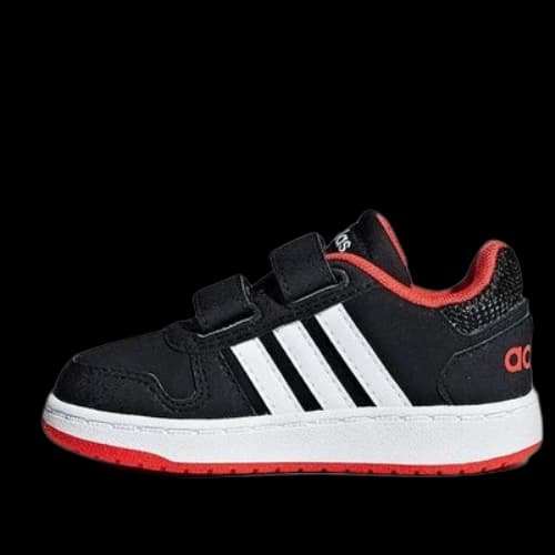 (TD) adidas Hoops 2.0 'Black White Red'