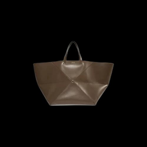 Loewe XXL Puzzle Fold Tote Bag 'Umber'