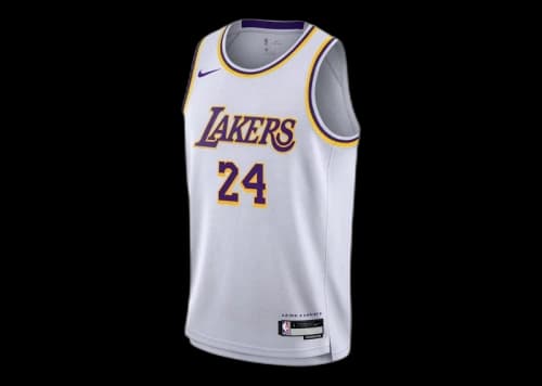 Nike Big Kids Los Angeles Lakers Dri-FIT ADV Authentic Jersey White
