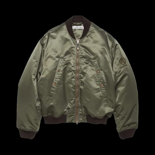 Acne Studios Logogram Bomber Jacket 'Military Green'