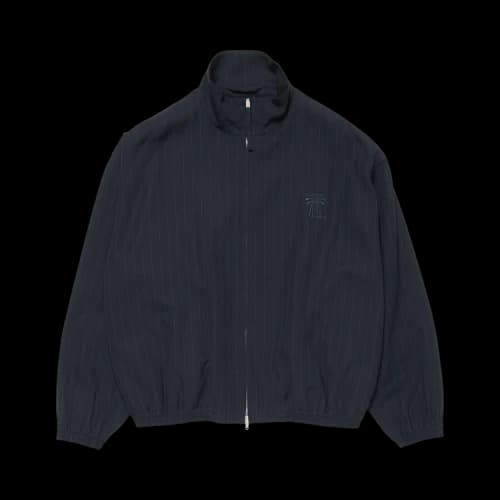 Acne Studios Zipper Pinstripe Jacket 'Navy'