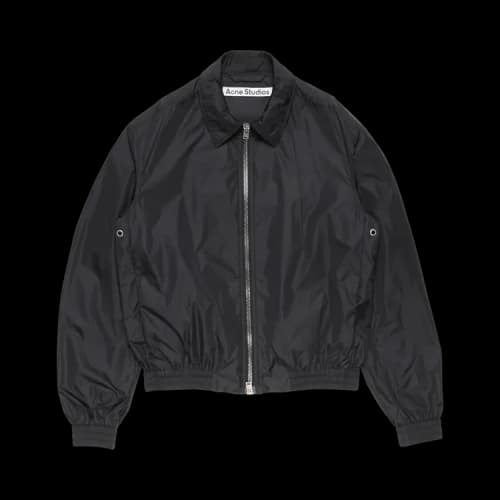 Acne Studios Loose Fit Zip Up Jacket 'Black'